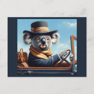 Koala Driving Postkarte