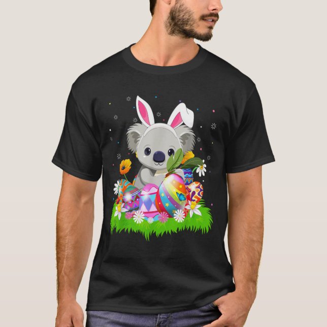 Koala Easter Egg Hunt Bunny Ear Koala Easter Sunda T-Shirt (Vorderseite)