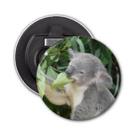 Koala Eating Gum Leaf Flaschenöffner