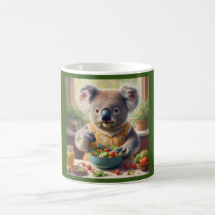 Koala Eating Salad Kaffeetasse