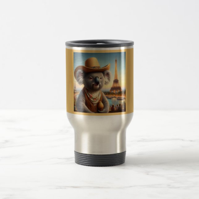 Koala Eiffel Tower Reisebecher (Mittel)