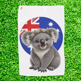 Koala Ein kleines Stück Australien Golfhandtuch