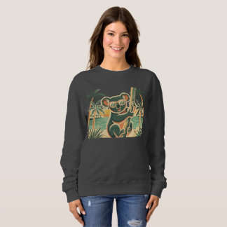 Koala entspannt am Strand – Tropische Sommerstimmu Sweatshirt