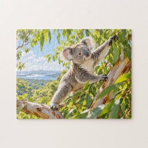 Koala Eukalyptusbaum Natur Kunst Puzzle