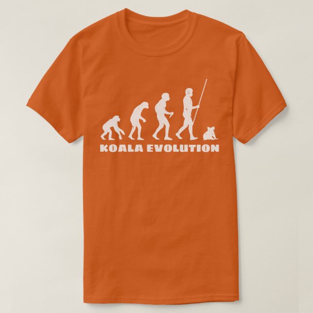 Koala Evolution T-Shirt (Design vorne)