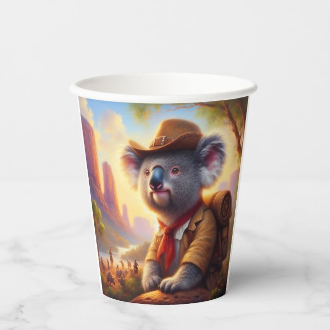 Koala Explorer Pappbecher (Vorderseite)