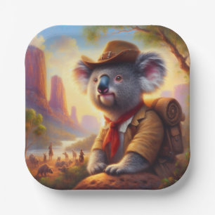 Koala Explorer Pappteller