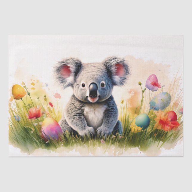 Koala Feld der Ostereier Seidenpapier (Vorderseite)
