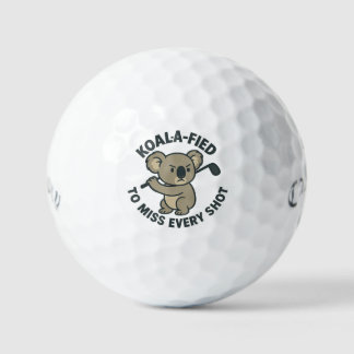 Koala Fied zu verpassen jeden Shot Golf Ball