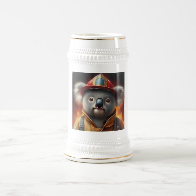 Koala Firefighter Bierglas (Mittel)