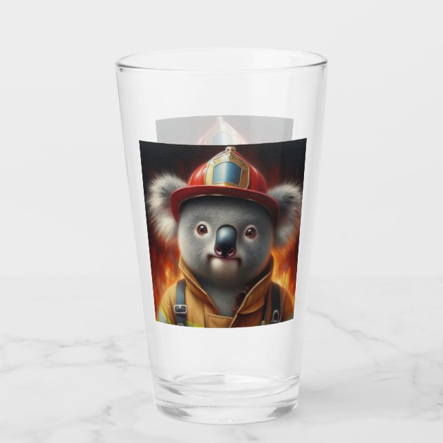Koala Firefighter Glas (Vorderseite)