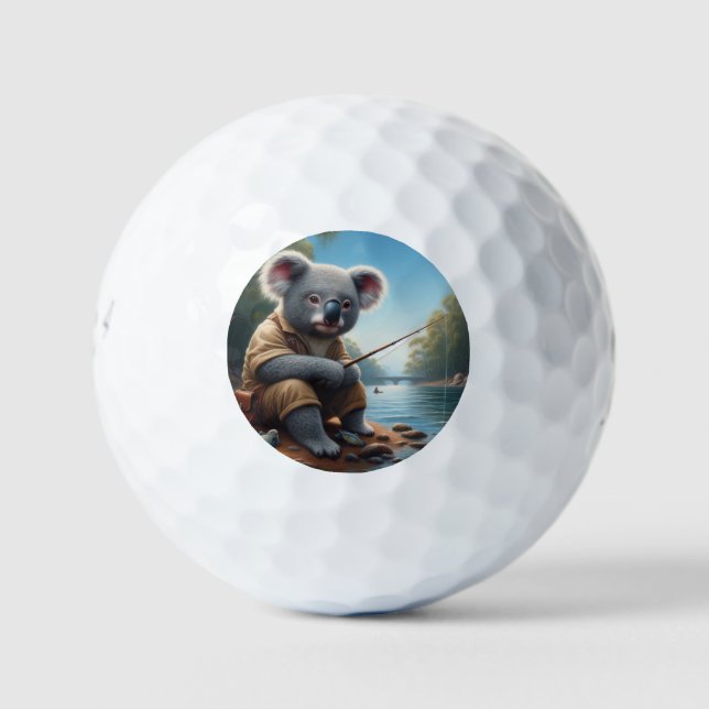 Koala Fishing Golfball (Vorderseite)
