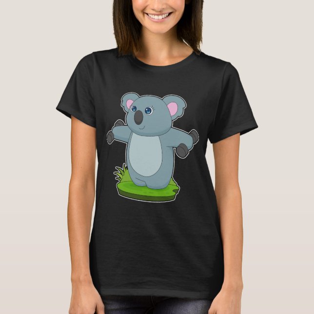 Koala Fitness Dumbells T-Shirt (Vorderseite)