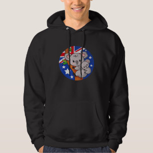 Koala-Flagge von Australien Koalas australisch ger Hoodie