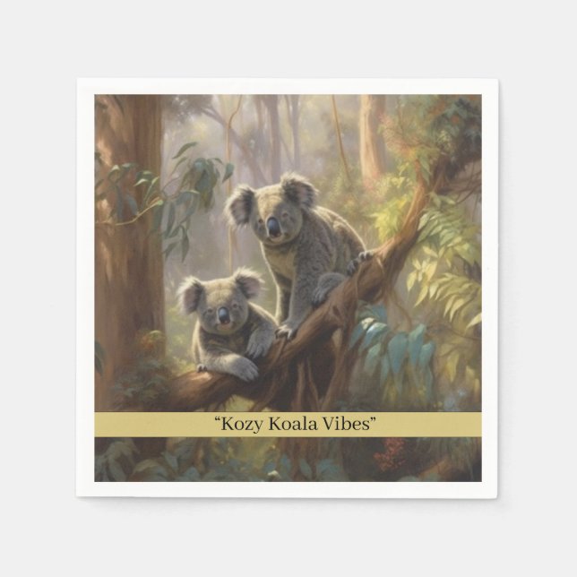 Koala Forest Dreams, Brauch Serviette (Vorderseite)
