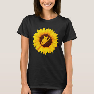 Koala für Frauen Bear Animal Possum Sonnenblume T-Shirt