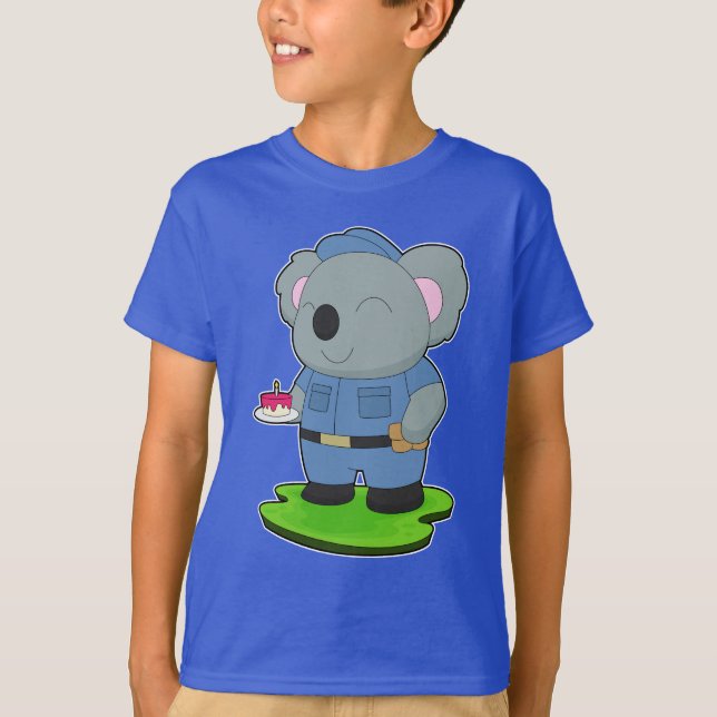 Koala-Geburtstagspolizei T-Shirt (Vorderseite)