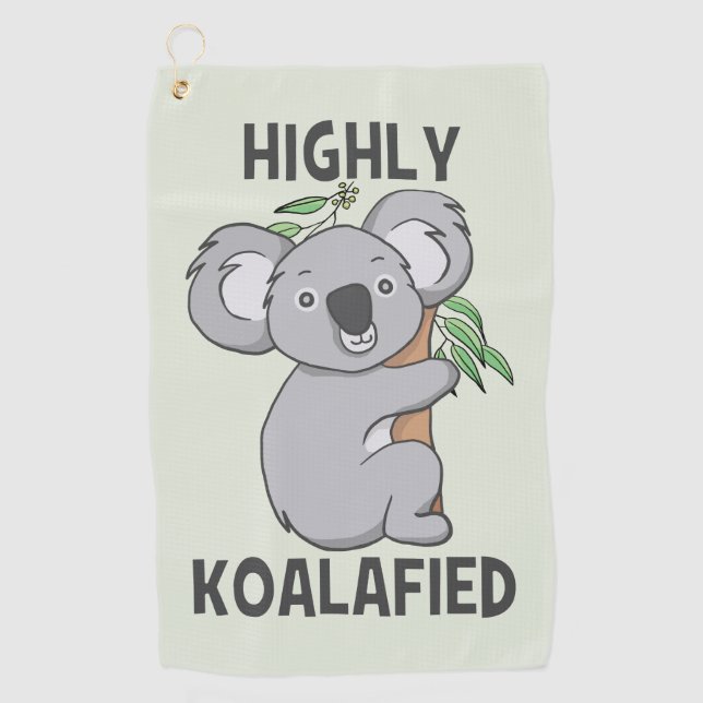 Koala Golfhandtuch (Vorderseite)