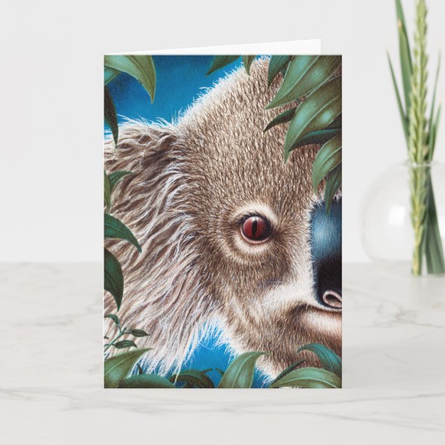 Koala Greeting Card Karte (Vorderseite)