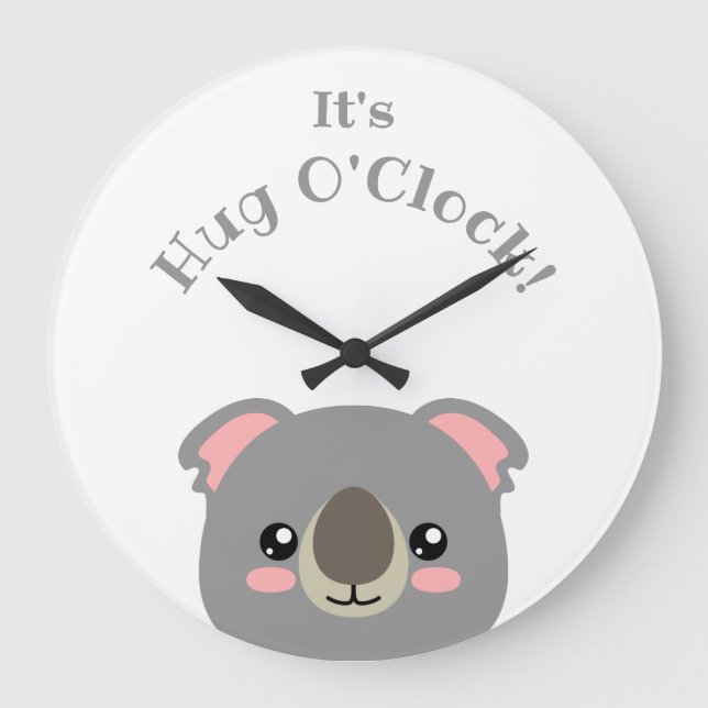 Koala Große Wanduhr (Vorderseite)