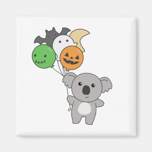 Koala Halloween Ballons für Kinder Niedlich Koalas Magnet