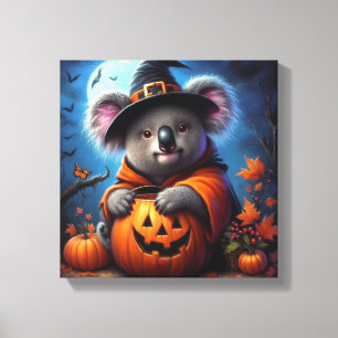 Koala Halloween-Kostüm Leinwanddruck