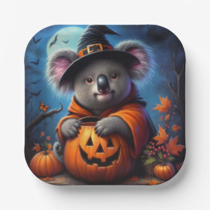 Koala Halloween-Kostüm Pappteller