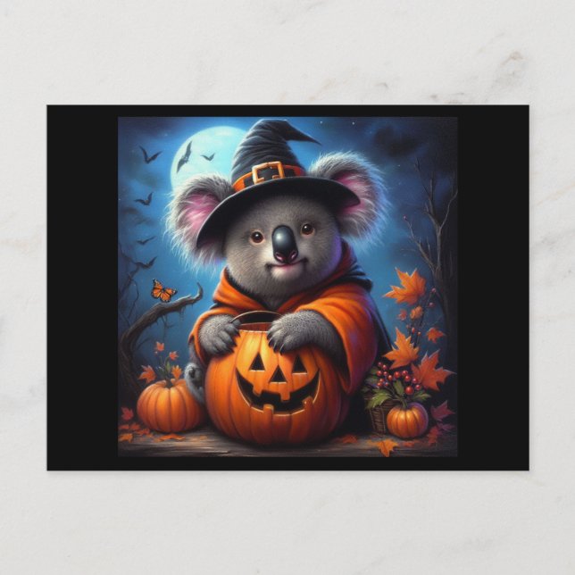 Koala Halloween-Kostüm Postkarte (Vorderseite)