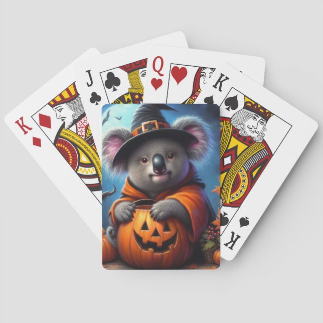 Koala Halloween-Kostüm Spielkarten (Rückseite)