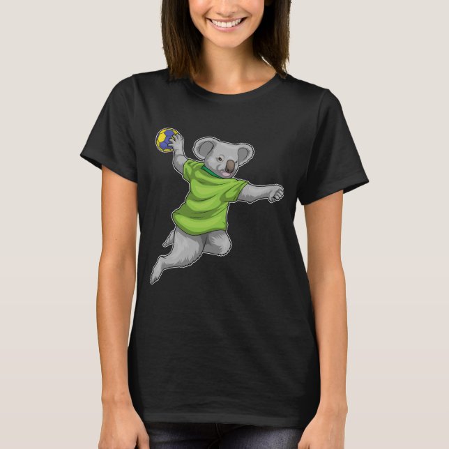 Koala Handball Spieler Handball T-Shirt (Vorderseite)