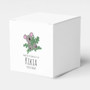 Koala Handgezeichnetes Tier Grüne Geburtstagsfeier Geschenkschachtel