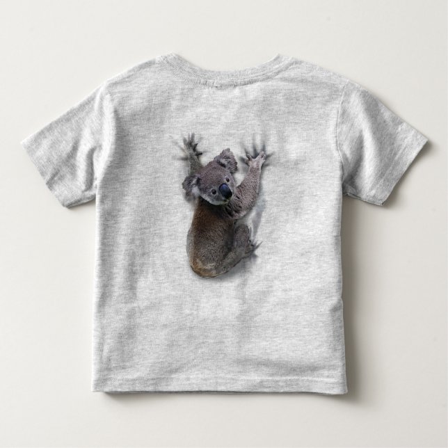 Koala Hang auf dem Niedlichen Bär Australien Tier Kleinkind T-shirt (Rückseite)