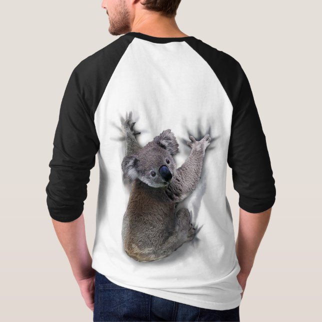 Koala Hang auf dem Niedlichen Bär Australien Tier T-Shirt (Rückseite)