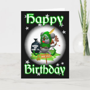 Koala Happy Birthday RobinHoodie Card leer Karte