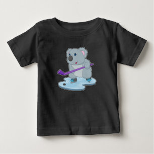 Koala Ice Hockey Eishockeystick Baby T-shirt