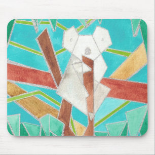 Koala im Baum Original Abstract Art Mousepad