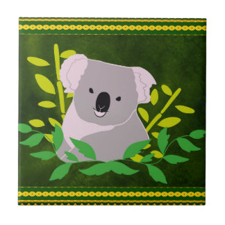 Koala im Dschungel Fliese