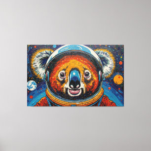 KOALA IM WELTALL-2 LEINWANDDRUCK