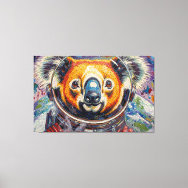 KOALA IM WELTALL-4 LEINWANDDRUCK