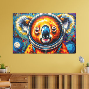 KOALA IM WELTALL-5 LEINWANDDRUCK