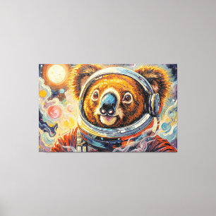 KOALA IM WELTALL-7 LEINWANDDRUCK