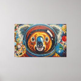 KOALA IM WELTALL-8 LEINWANDDRUCK