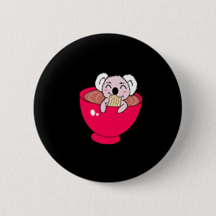 Koala in Ramen Button
