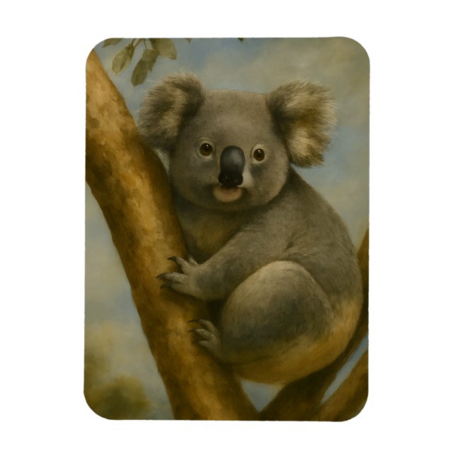 Koala in ruhiger Atmosphäre Magnet (Vertikal)