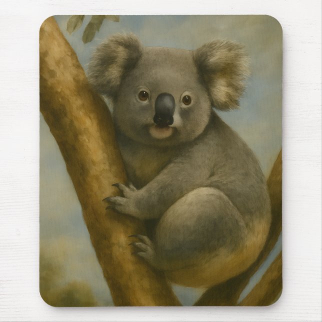 Koala in ruhiger Atmosphäre Mousepad (Vorne)