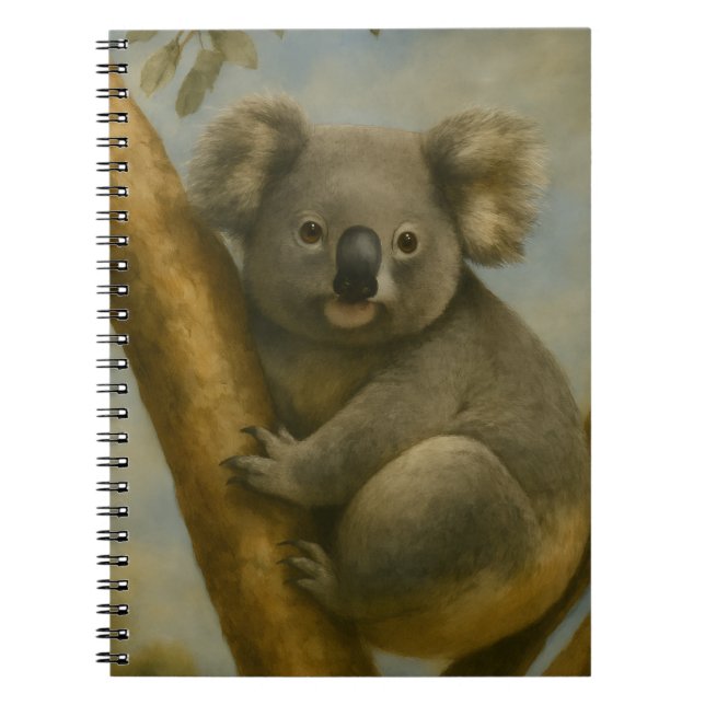 Koala in ruhiger Atmosphäre Notizblock (Vorderseite)