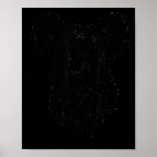 Koala Ink Art Australian Wildlife Rtrait Nge Koala Poster (Vorne)