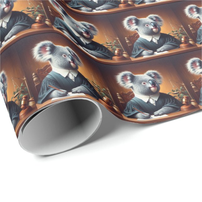 Koala Judge Geschenkpapier (Rolleneckpunkt)
