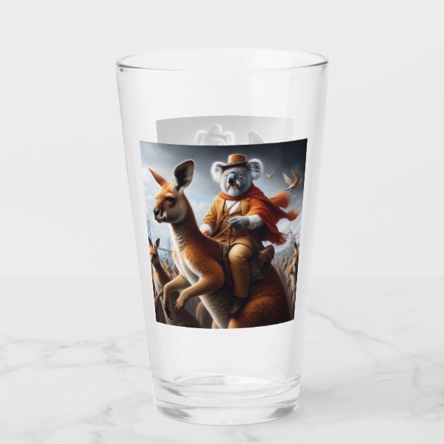 Koala Kangaroo Rider Glas (Vorderseite)