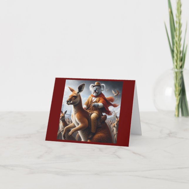 Koala Kangaroo Rider Karte (Vorderseite)